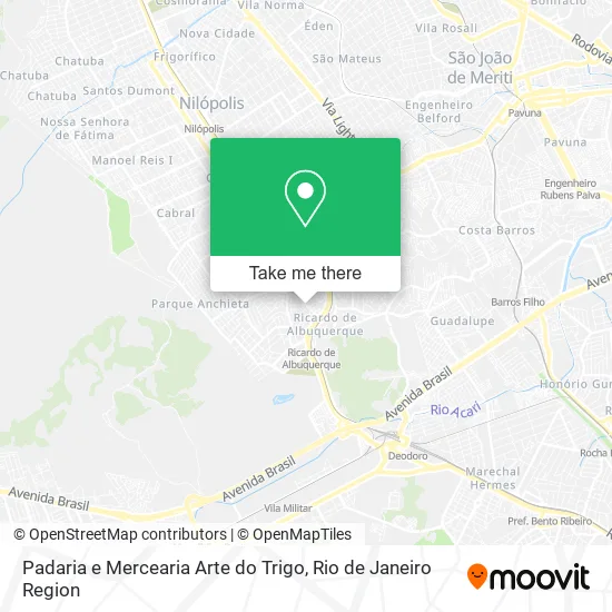 Padaria e Mercearia Arte do Trigo map
