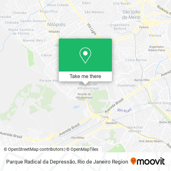 Parque Radical da Depressão map