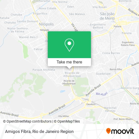 Amigos Fibra map