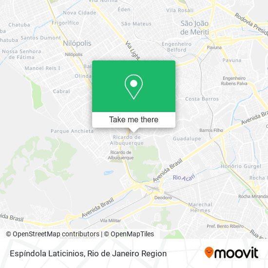 Espíndola Laticinios map
