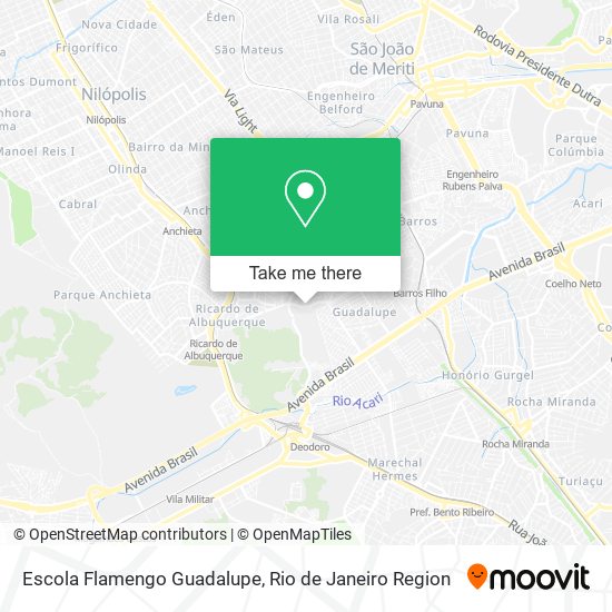 Escola Flamengo Guadalupe map