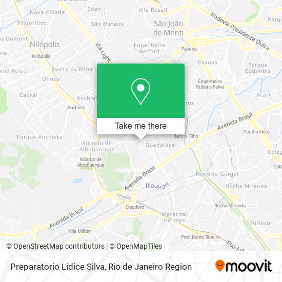 Preparatorio Lidice Silva map