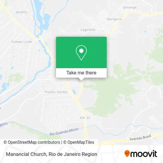 Manancial Church map