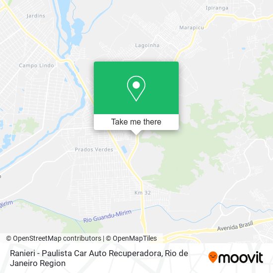 Ranieri - Paulista Car Auto Recuperadora map