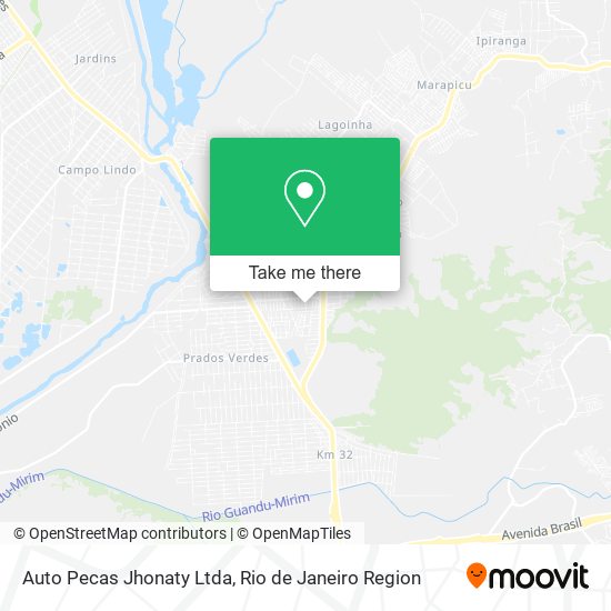 Mapa Auto Pecas Jhonaty Ltda