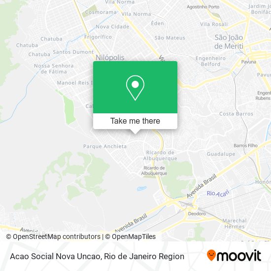 Acao Social Nova Uncao map