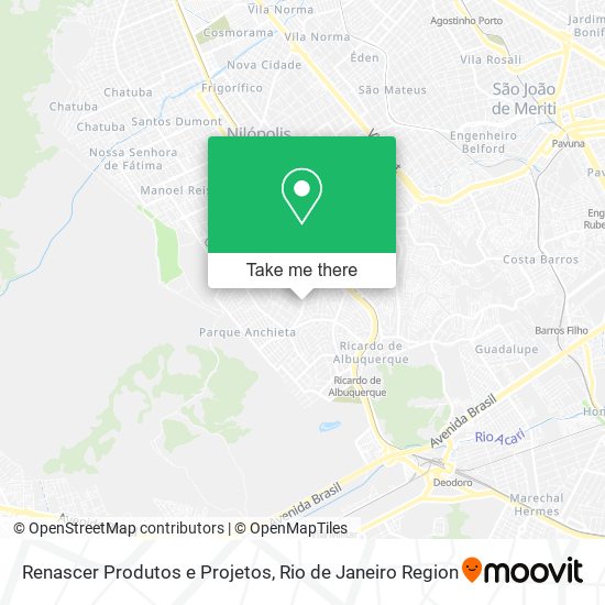Renascer Produtos e Projetos map