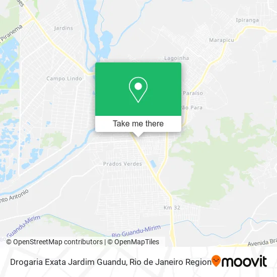 Drogaria Exata Jardim Guandu map