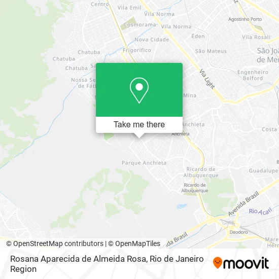 Rosana Aparecida de Almeida Rosa map