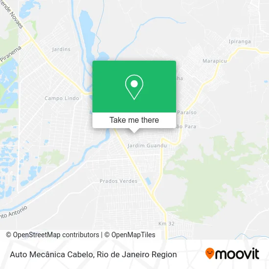 Auto Mecânica Cabelo map