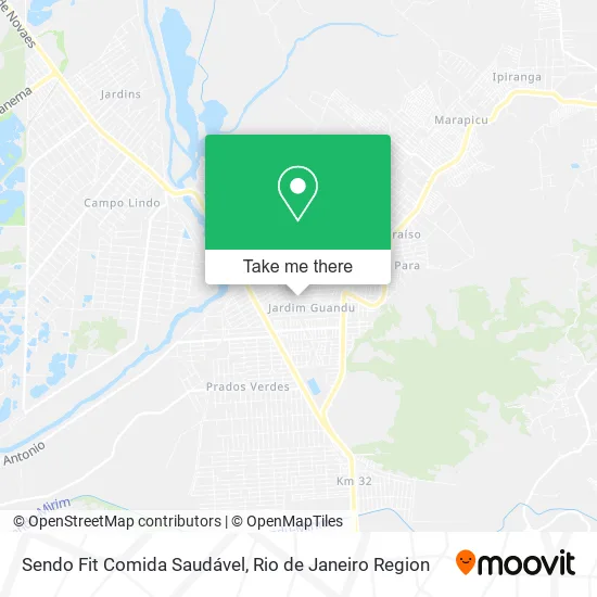 Sendo Fit Comida Saudável map