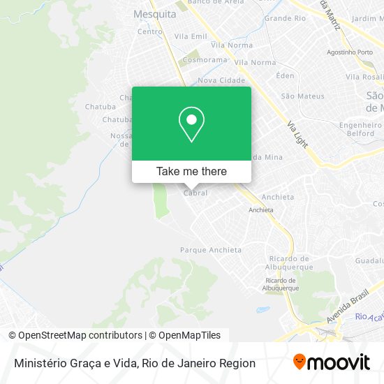 Ministério Graça e Vida map