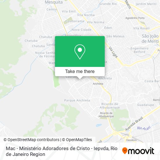 Mac - Ministério Adoradores de Cristo - Iepvda map