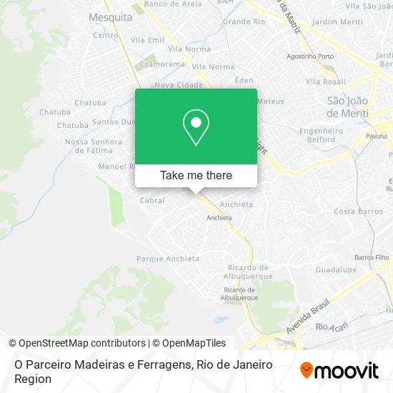O Parceiro Madeiras e Ferragens map