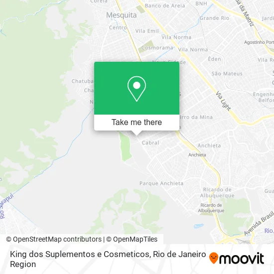 King dos Suplementos e Cosmeticos map
