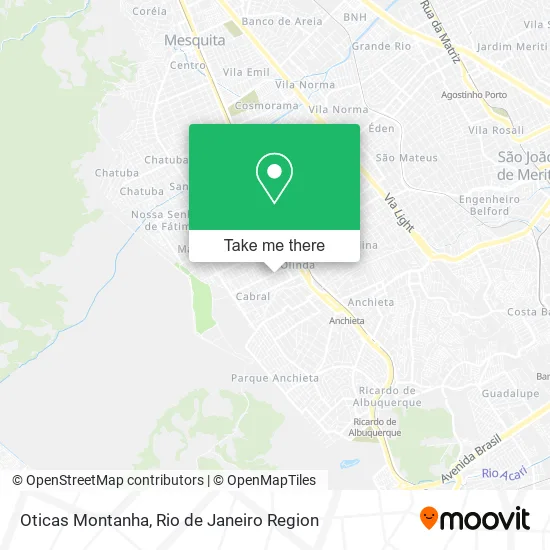 Oticas Montanha map