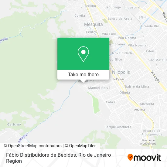 Fábio Distribuidora de Bebidas map