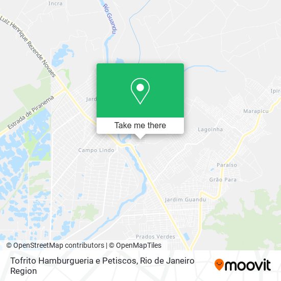Tofrito Hamburgueria e Petiscos map