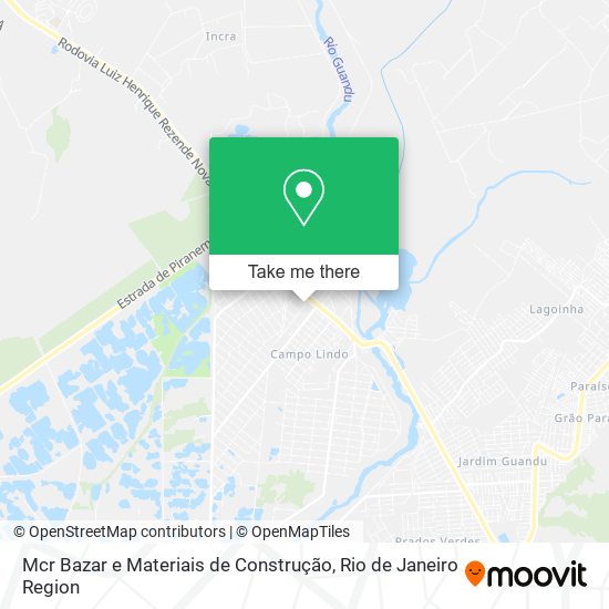 Mcr Bazar e Materiais de Construção map