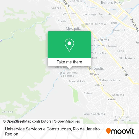 Uniservice Servicos e Construcoes map