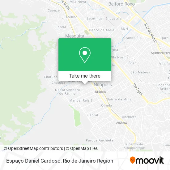 Espaço Daniel Cardoso map