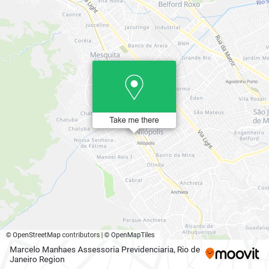 Mapa Marcelo Manhaes Assessoria Previdenciaria