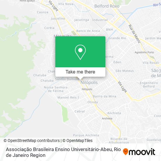 Mapa Associação Brasileira Ensino Universitário-Abeu