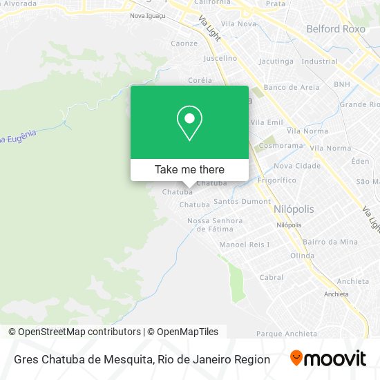 Mapa Gres Chatuba de Mesquita