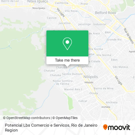 Potencial Lbs Comercio e Servicos map