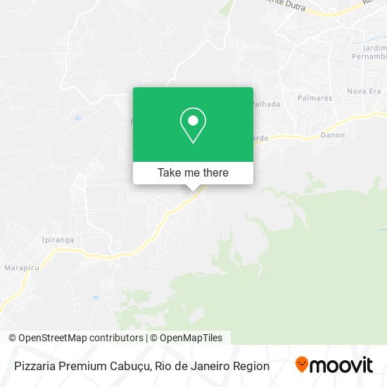 Mapa Pizzaria Premium Cabuçu