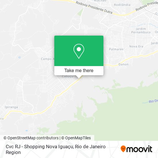 Mapa Cvc RJ - Shopping Nova Iguaçu