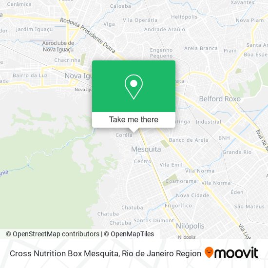 Cross Nutrition Box Mesquita map