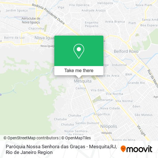 Paróquia Nossa Senhora das Graças - Mesquita,RJ map