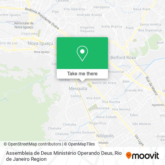 Assembleia de Deus Ministério Operando Deus map