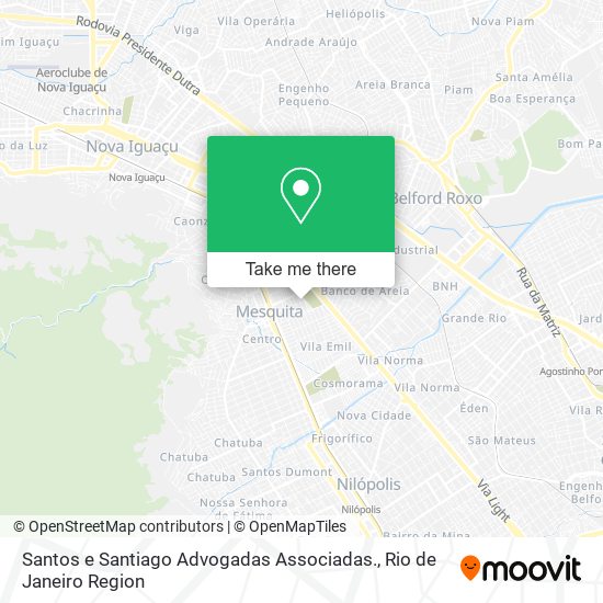 Mapa Santos e Santiago Advogadas Associadas.