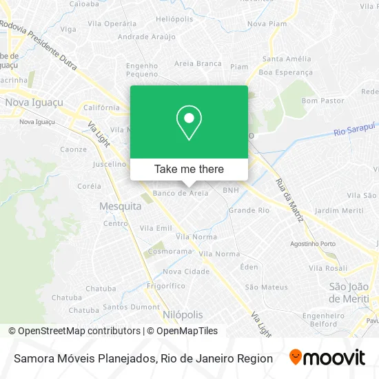 Samora Móveis Planejados map