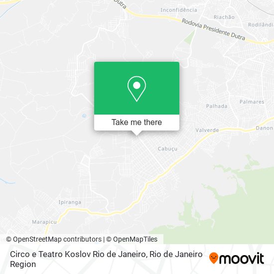 Circo e Teatro Koslov Rio de Janeiro map