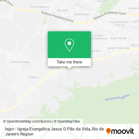Iejpv - Igreja Evangélica Jesus O Pão da Vida map