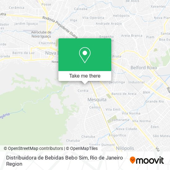 Distribuidora de Bebidas Bebo Sim map