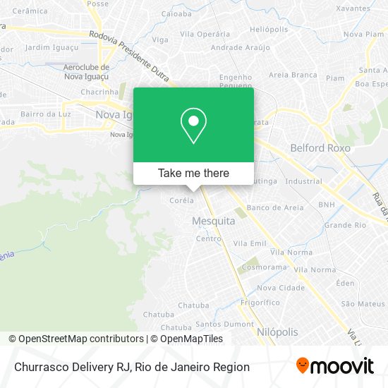 Churrasco Delivery RJ map