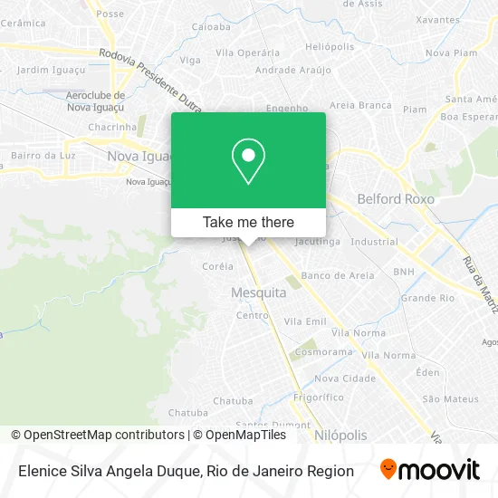 Elenice Silva Angela Duque map