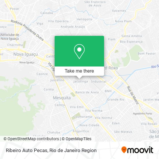 Mapa Ribeiro Auto Pecas