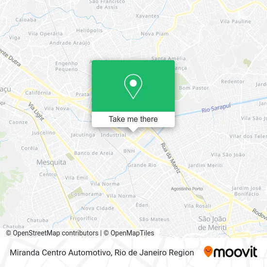 Miranda Centro Automotivo map