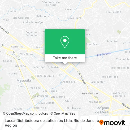 Lacca Distribuidora de Laticinios Ltda map