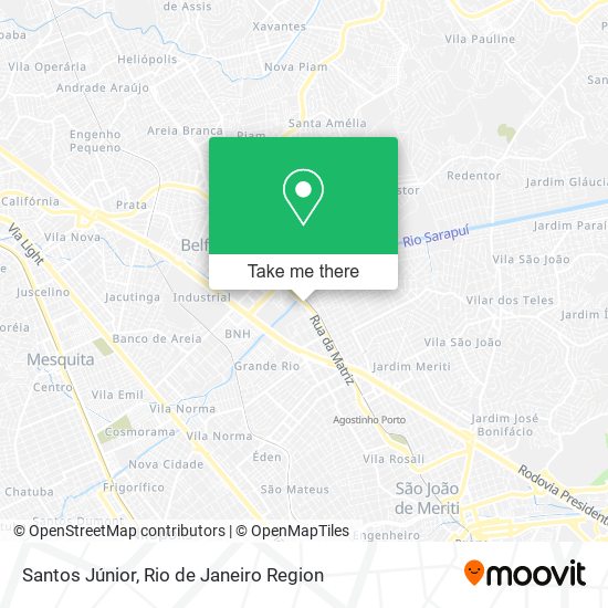 Santos Júnior map
