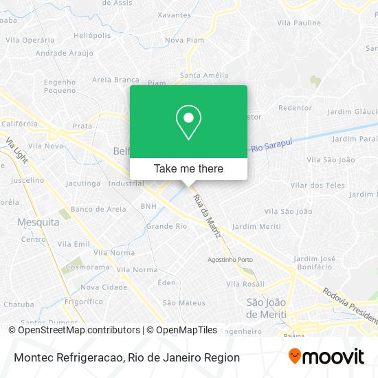 Montec Refrigeracao map