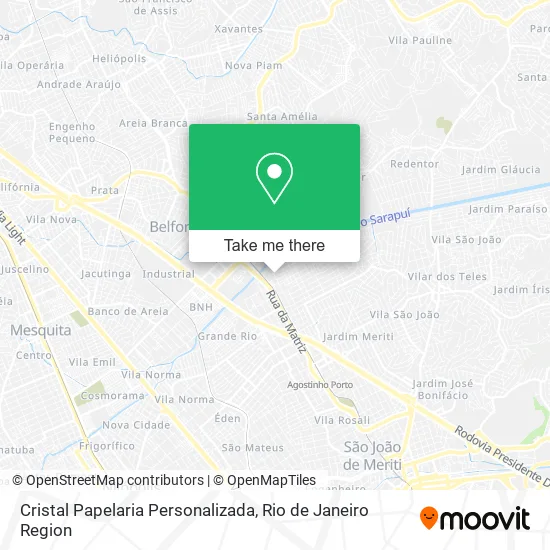 Cristal Papelaria Personalizada map