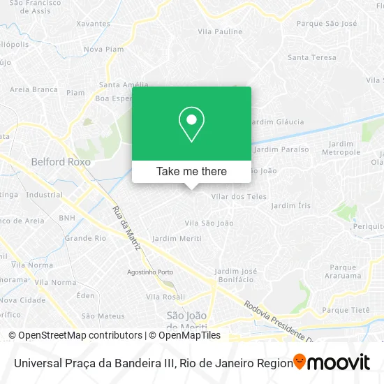 Universal Praça da Bandeira III map