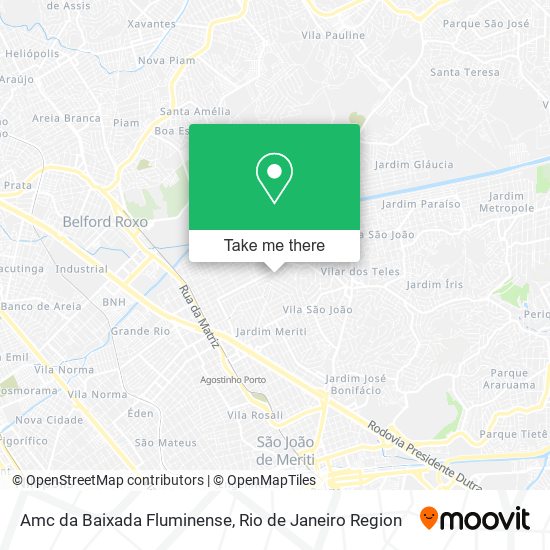 Mapa Amc da Baixada Fluminense