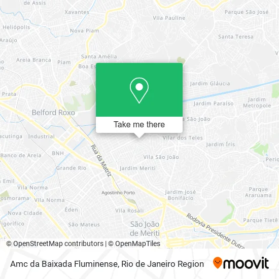 Amc da Baixada Fluminense map